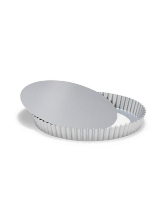 Forma pentru quiche, baza detasabila, otel, 28 cm, colectia SilverTop - PATISSE